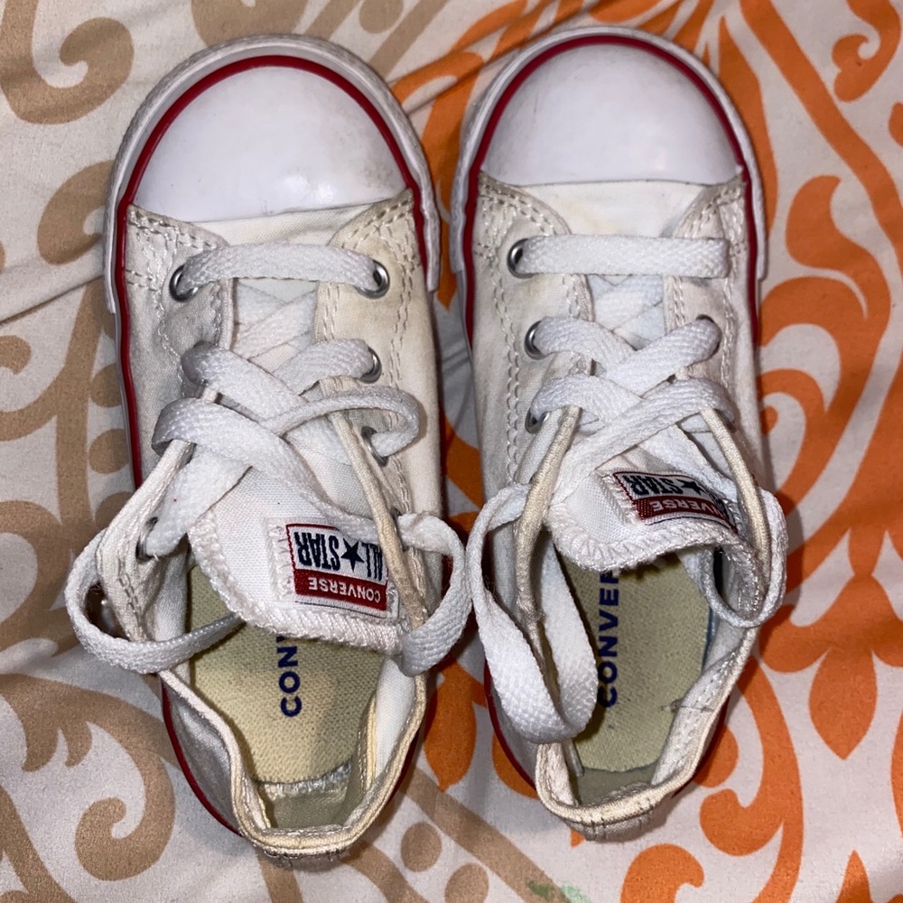 Toddler White Converse